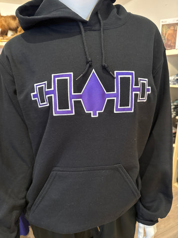 Hoodie: Embroidered Iroquois Confederacy (Black)
