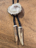 Carved Antler Bolo Tie - Eagle (CBBT-3D-EAGLE)