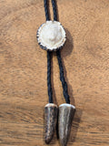 Carved Antler Bolo Tie - Buffalo (CBBT-3D-BUFFALO)