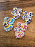 Glam - Beaded Fan Earrings (GLAM-FAN)