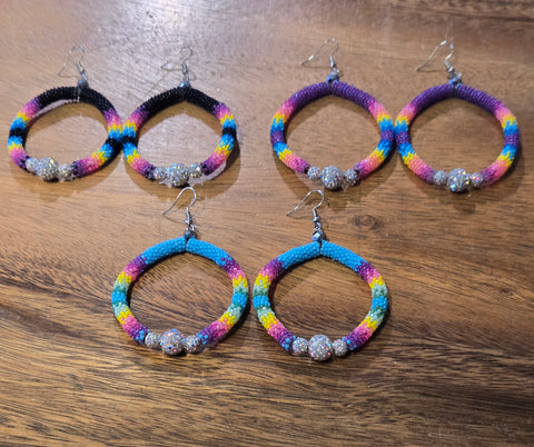 Beaded Crystal Earrings (BSW-E01)