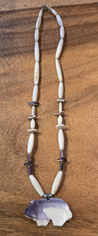Wampum Full Necklace - Bear