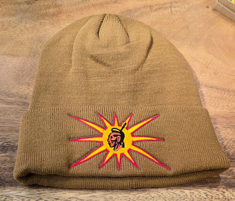 Embroidered Tuque - Warrior (Tan)