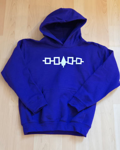 Hoodie: Iroquois Confederacy (Youth: Purple)