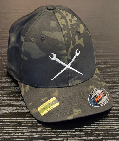 Wrenches Hat (Black Camo)