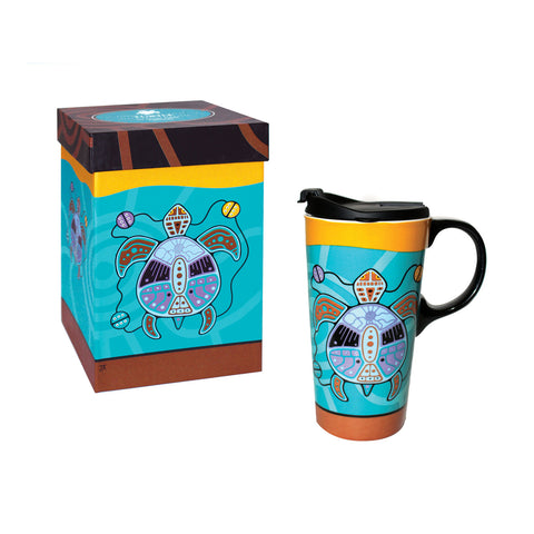 Ceramic Travel Mug - Turtle (PFC22)