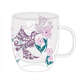 Double Walled Glass Mug - Hummingbird (GMUG15)