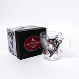 Double Walled Glass Mug - Raven Fin Killer (GMUG12)