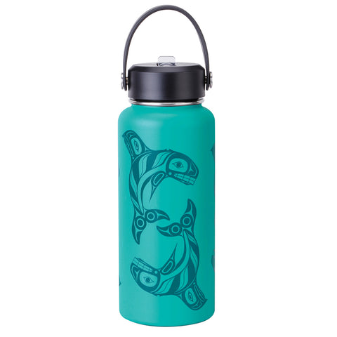 Wide Mouth Insulated Bottle - Raven Fin Killer Whale (WBOT44)