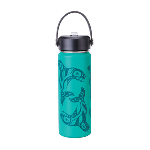 Wide Mouth Insulated Bottle - Raven Fin Killer Whale (WBOT14)