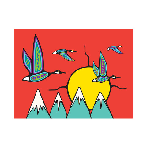 Blank Card - Geese in Flight (FC107)