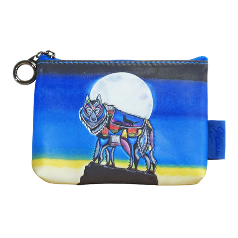 Native Fashion Coin Purse - Wolf (2238)