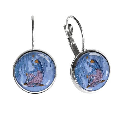 Dome Glass Earrings - Rainmaker (5801)