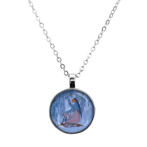 Dome Glass Necklace - Rainmaker (5818)