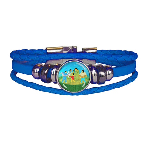 Leatherette Bracelet - Family Circle (5891)
