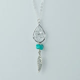 Teardrop Sterling Silver Necklace (PMSS23-P)