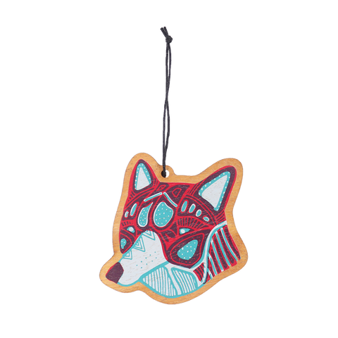 Wood Ornament - Wolf (WO35)