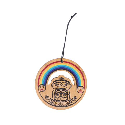 Wood Ornament - Rainbow (WO19)