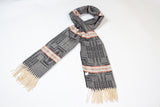 Wool Scarf - Morning Star: Charcoal Grey (NTV-SCF10-2)