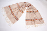 Wool Scarf - Morning Star: Beige / Brown (NTV-SCF10-5)