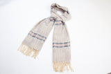 Wool Scarf - Morning Star: Beige / Grey (NTV-SCF10-9)