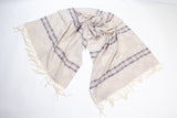 Wool Scarf - Morning Star: Beige / Grey (NTV-SCF10-9)