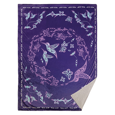 Premium Fleece Throw Blanket - Hummingbird (BPF15)