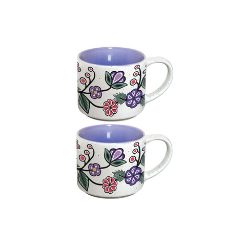 Ceramic Espresso Mugs - Objiwe Florals (CESMUGS19)