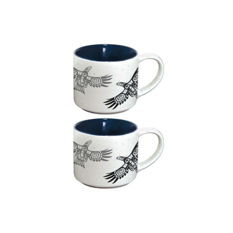 Ceramic Espresso Mugs - Soaring Eagle (CESMUGS14)