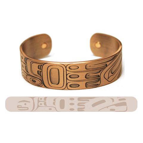 Copper Brushed Bracelet - Raven & Moon (CBR6)