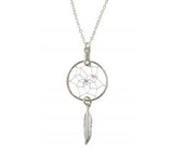 Dreamcatcher Necklace - Plain Feather 0.75” (DC15-P)