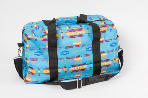 Canvas Duffle Travel Bag - Turquoise Blue (NTV-TRV1-TB)
