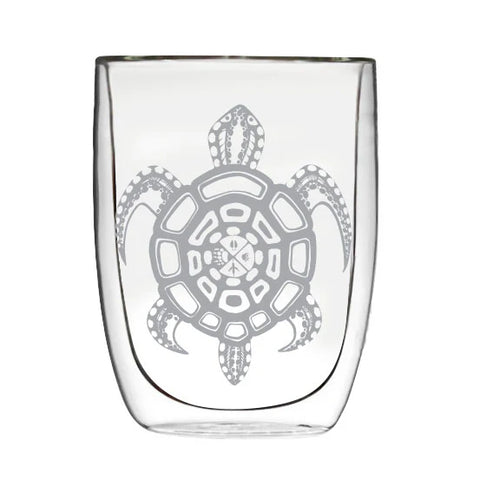 Double Wall Glass - Medicine Turtle (4513)