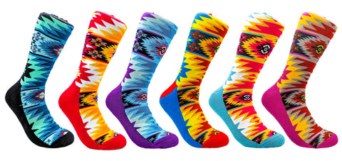 Native Socks: Buffalo Cross (NTV-SOCKS6)