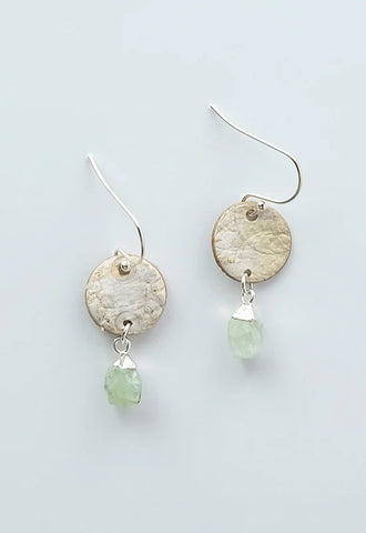 Sterling Silver Birch Bark Earrings (BBSS5)