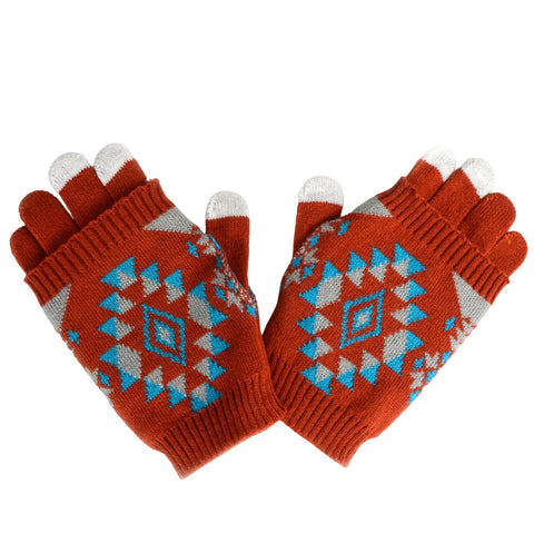 Knit Gloves - Diamond Ridge (1128-ASST)
