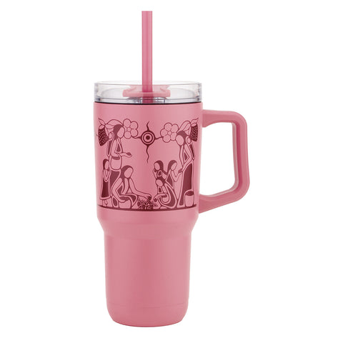 Insulated Tumbler with Straw - Heart Berry Gatherers (TWS35)