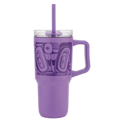 Insulated Tumbler with Straw - Butterfly (TWS32)