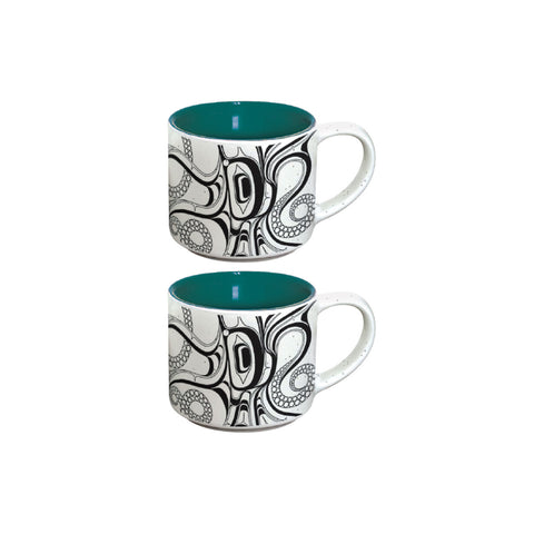 Ceramic Espresso Mugs - Octopus: Nuu (CESMUGS23)