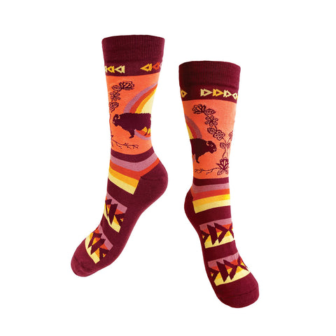 Art Sock - Buffaloes: MashkodeBiizhikina (SOCK41)