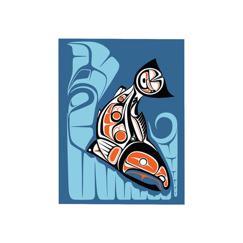 Blank Card - Sockeye Salmon (FC111)