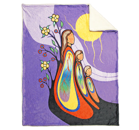 Faux Rabbit Fur Throw Blanket - Gifts From Creator (19015)