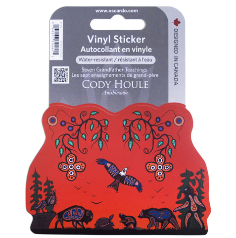 Vinyl Sticker - Seven Grandfather Teachings (2914)