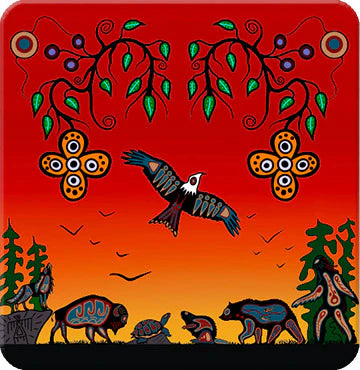 Coasters - Seven Grandfather Teachings (9634)