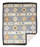 Plush Blanket - Throw (THR-GEO6-GR)