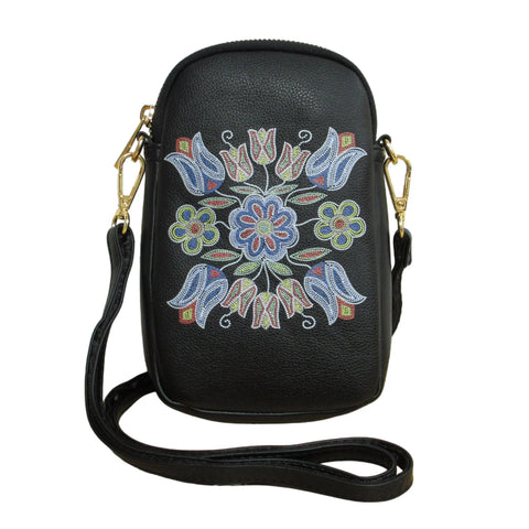 Native Fashion Phone Bag - Silver Threads (2261)