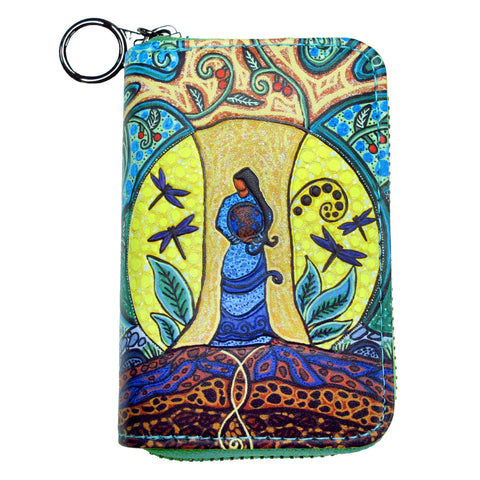 Zip Around Coin Wallet - Strong Earth Woman (2270)