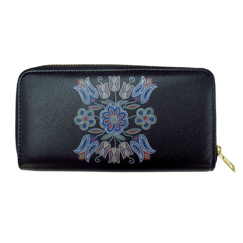 Zip Around Wallet - Silver Threads (2279)