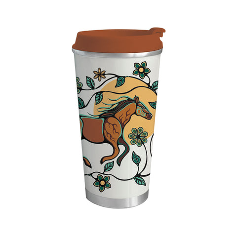 Art Travel Mug - Horse: Bebezhigooganzhii (TMA21)