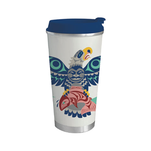 Art Travel Mug - Eagle Salmon (TMA19)